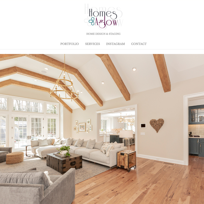 Homes Aglow Website Redesign